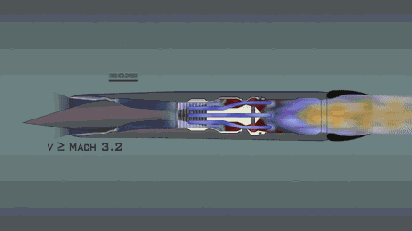 J58 high speed stamping mode of SR-71(Blackbird)